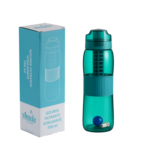 Gourde filtrante vitalisante Dirsruptor - toutes eaux